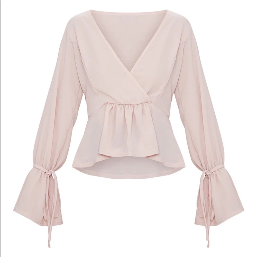 Pretty Little Thing Blush Blouse Size 4